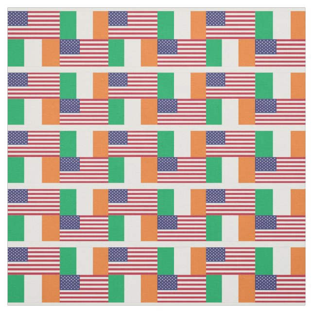 Tissu LES DRAPEAUX AMÉRICAINS IRLANDAIS Fier héritage (Échantillon)