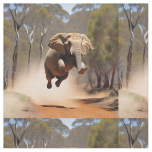 Tissu Les éléphants peuvent sauter,