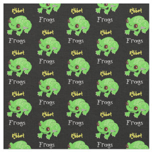 Tissu Les enfants amusent Big Eyed Frogs Whimsy Fabric P