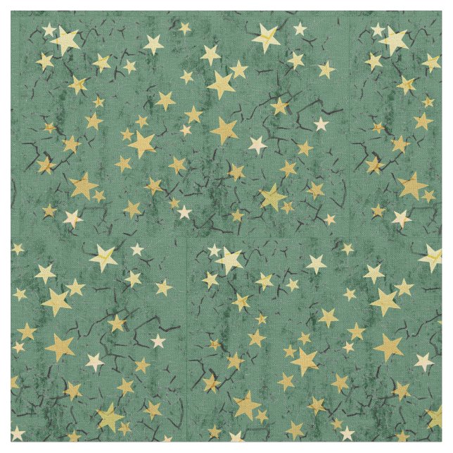 Tissu Les étoiles d'or (Fermer)