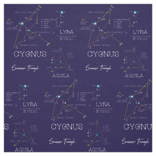 Tissu Les étoiles du triangle d'été de l'hémisphère Nord