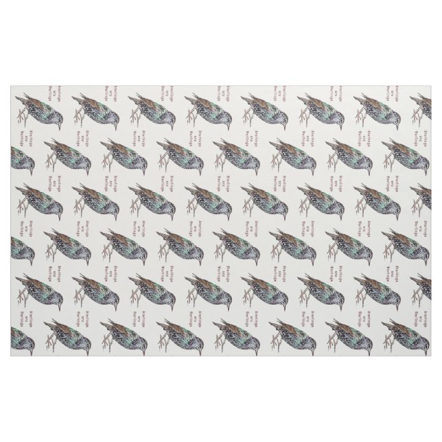 Tissu Les étourneaux sont des chouchous (Yard)