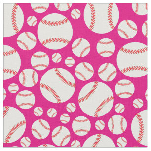 Tissu Les filles roses de baseball