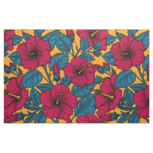 Tissu Les fleurs d'Hibiscus