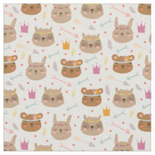 Tissu Les mignons animaux