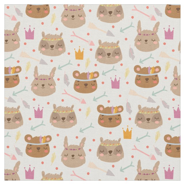 Tissu Les mignons animaux (Fermer)