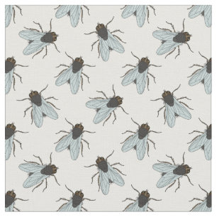 Tissu Les mouches de la maison bourdonnantes volent L'In