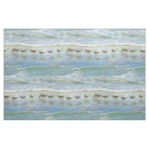 Tissu Les oiseaux de rivage, une journée à la plage