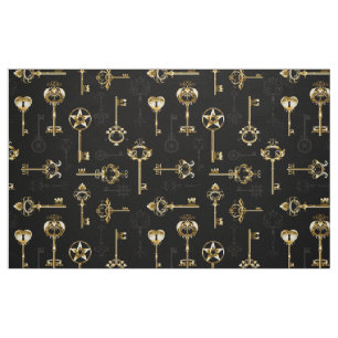 Tissu Les Patters de Seamless avec Golden Keys