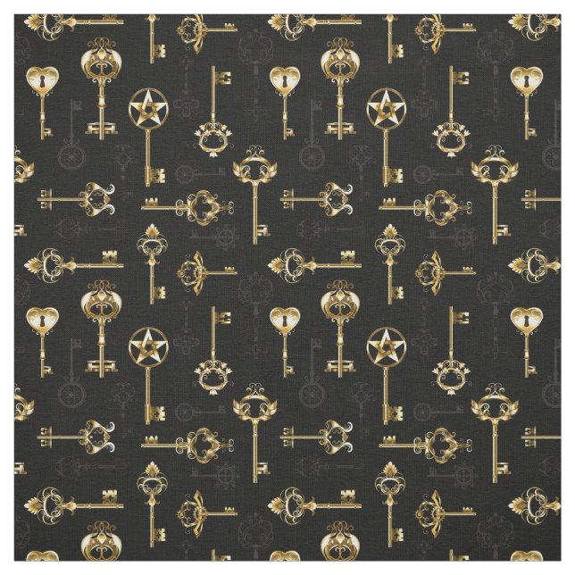 Tissu Les Patters de Seamless avec Golden Keys (Échantillon)