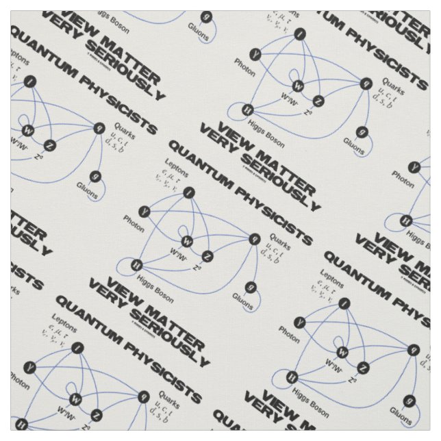 Tissu Les Physiciens Quantum Considèrent La Question Trè (Échantillon)