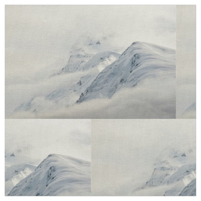 Tissu Les pics mystérieux de Chugach (Fermer)