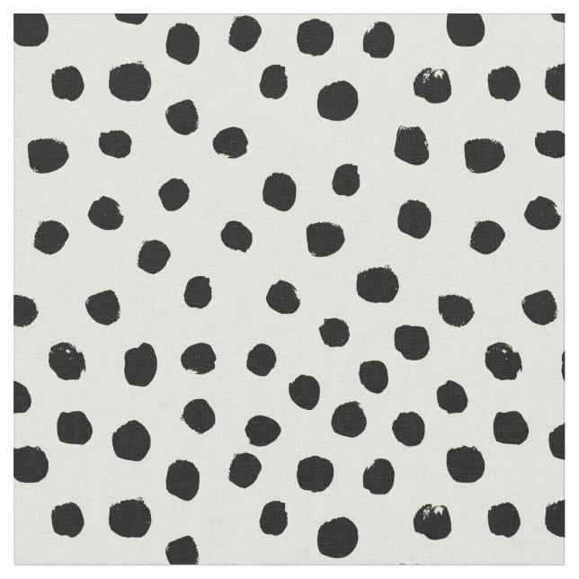 Tissu Les points noirs et blancs prédisent les points pe (Fermer)