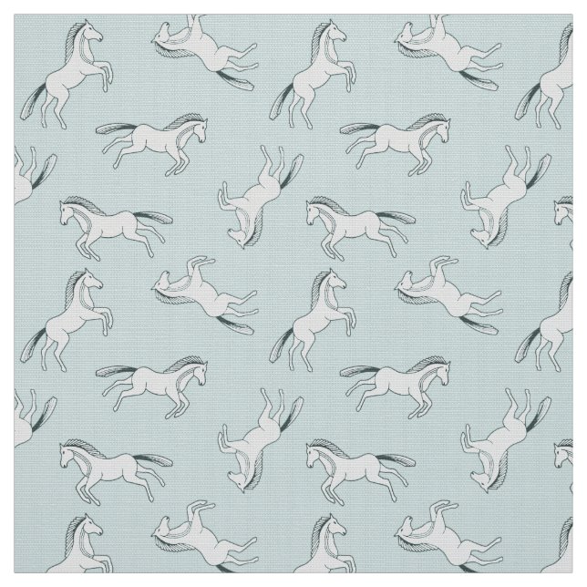 Tissu Les Ponies de la Monnaie arrière - plan (Échantillon)