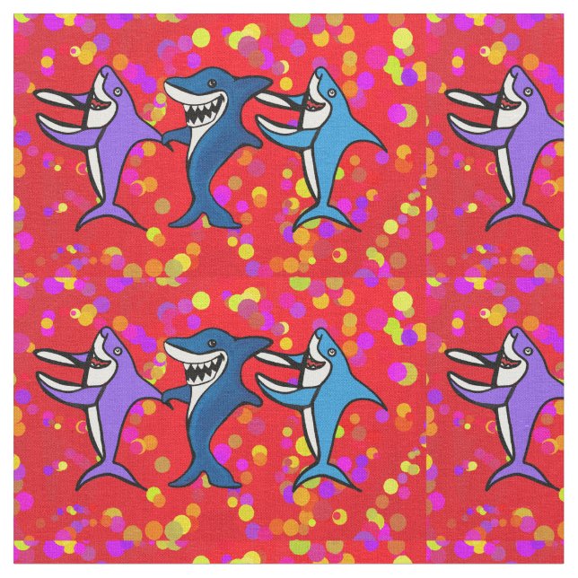 TISSU LES REQUINS DANSÉS (Fermer)
