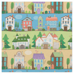 Tissu Les rues de la ville