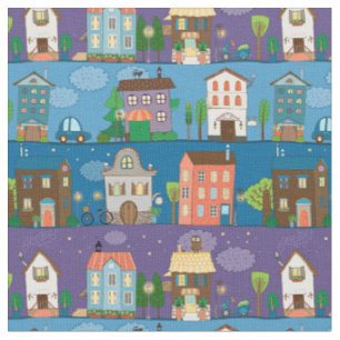 Tissu Les rues de la ville