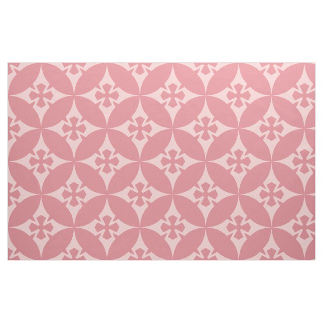 Tissu Les Tons Pastel Du Motif Géométrique Rétro Rose (Fat Quarter)