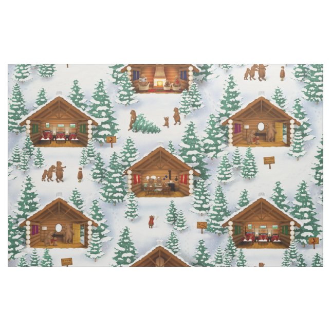 Tissu Les Trois Ours (grande échelle) (Fat Quarter)