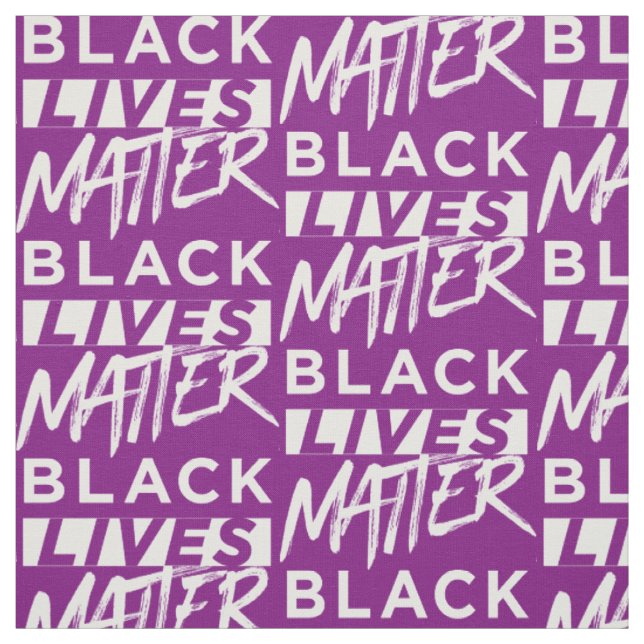 Tissu Les vies noires sont violettes (Échantillon)