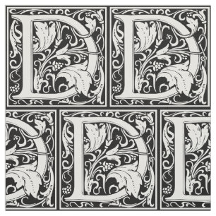 Tissu Lettre D Monogramme médiéval Art Nouveau