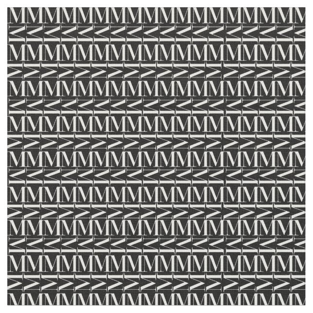 Tissu Lettre initiale M (Fermer)