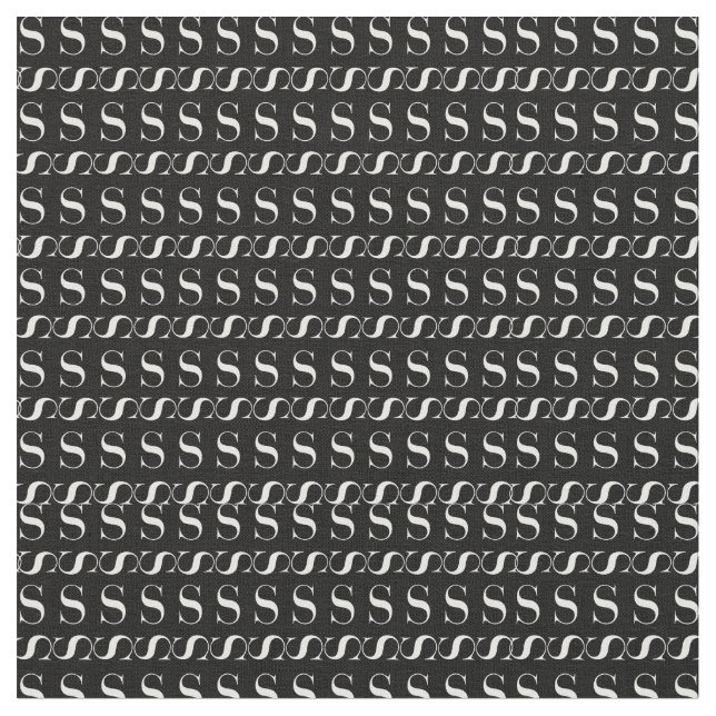 TISSU LETTRE INITIALE MONÂTRE S (Fermer)