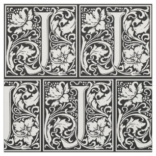 Tissu Lettre J Monogramme médiéval Art Nouveau