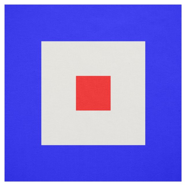 Tissu Lettre nautique W "whiskey " de drapeaux de code (Échantillon)