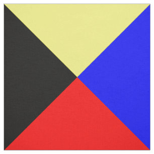 Tissu Lettre nautique Z "zoulou " de drapeaux de code de