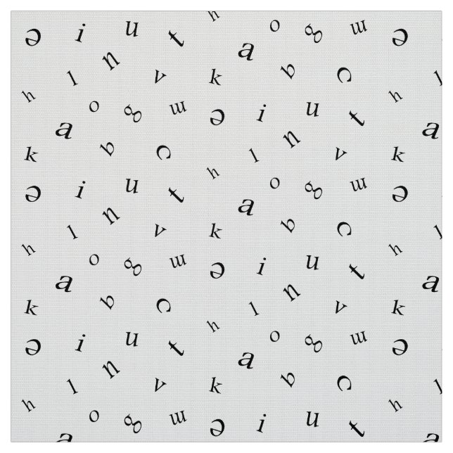 Tissu Lettres (Échantillon)