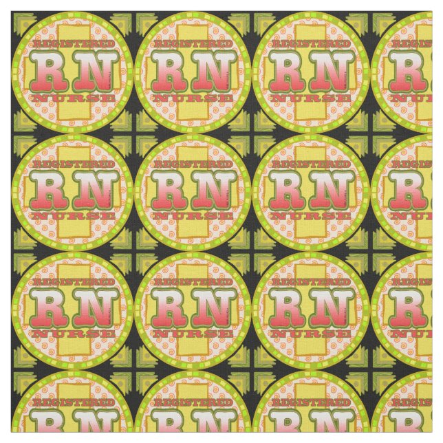 Tissu Lettres croisées NI Nurse Fabric (Échantillon)