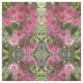 Tissu L'eucalyptus rose de Gumnut fleurit l'indigène