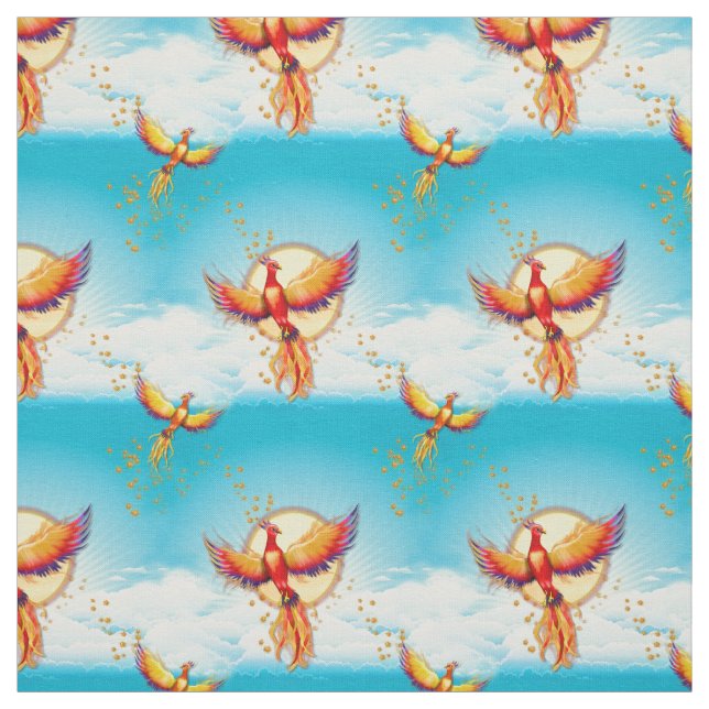 Tissu Levée d'oiseaux Phoenix (Échantillon)