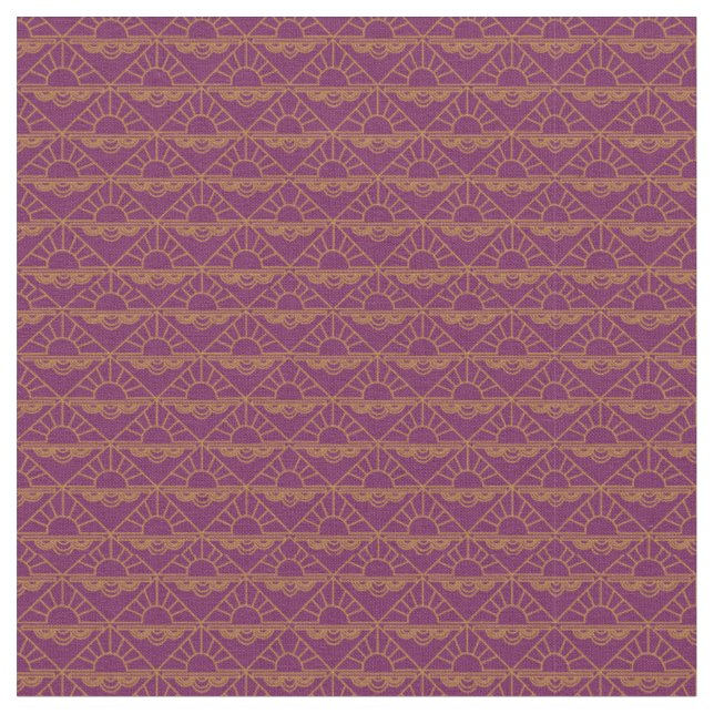 Tissu Lever de soleil Art déco (Fermer)