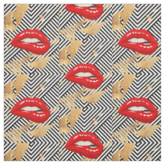 TISSU LÈVES ROUGES
