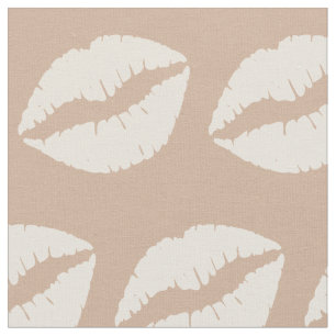 Tissu Lèvres blanches antiques