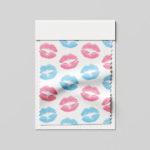 Tissu Lèvres bleues et roses Motif, Baguette à lèvres, B