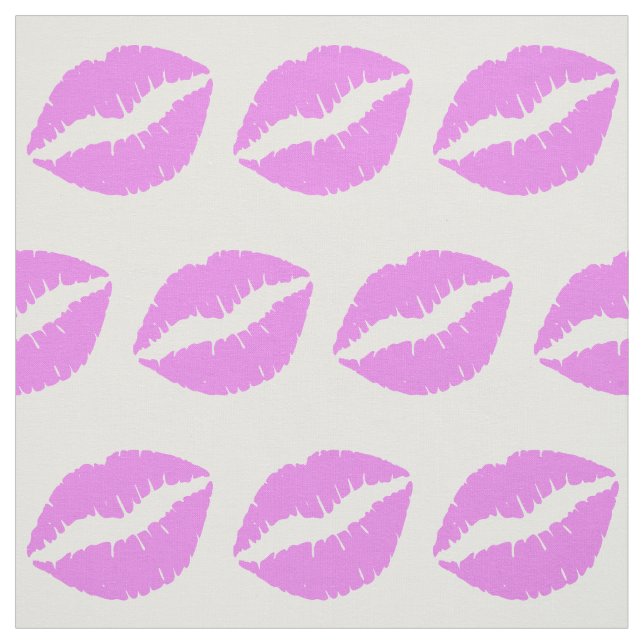 Tissu Lèvres violettes (Échantillon)