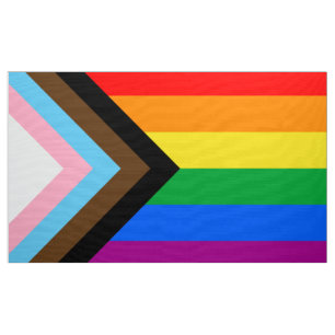 Tissu LGBTQ+ Indicateur de fierté de progrès