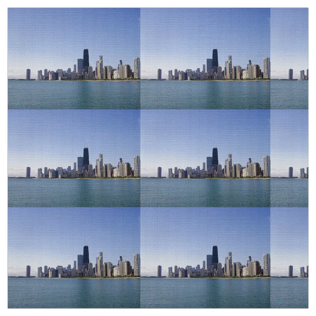 Tissu L'horizon de Chicago (Échantillon)