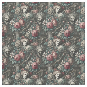 Tissu L'hystérie se cache dans les fleurs - Carrelage Go