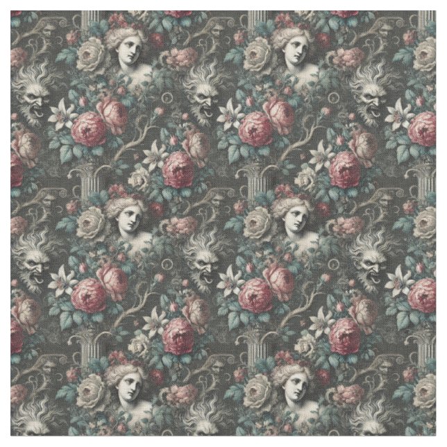 Tissu L'hystérie se cache dans les fleurs - Carrelage Go (Fermer)