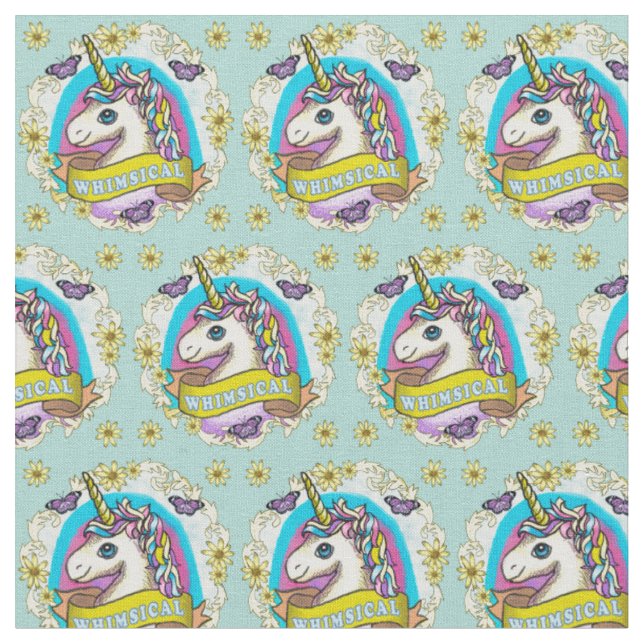 Tissu Licorne Fantaisie (Fermer)