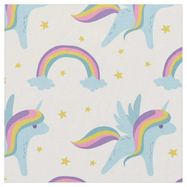 Tissu Licorne féerique mignonne + arrière - plan de (Fermer)