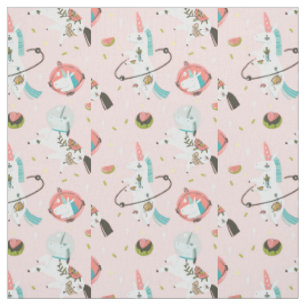 Tissu Licornes dans le motif de l'espace