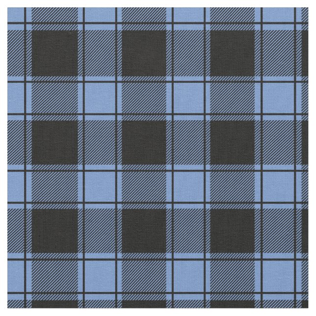 Tissu Light Blue & Black Buffalo Plaid (Fermer)