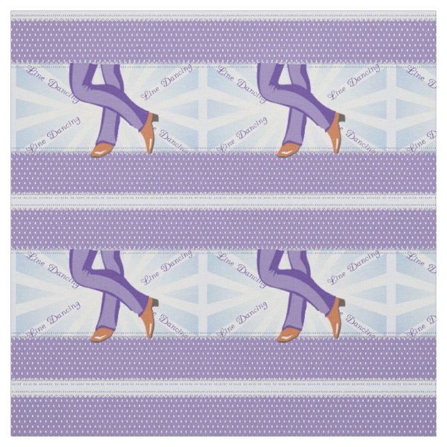 Tissu Ligne de pays copie de bottes de danse sur la (Échantillon)