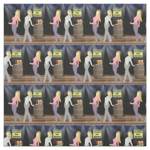 Tissu Ligne signe 2,4" de femmes de danse avec prudence