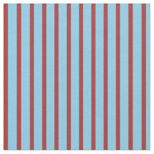 Tissu Lignes/bandes de couleur bleu Brown et ciel Motif